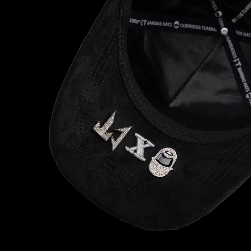 Barbas Hats x CT "Rockstar I Edition" Snapback Cap Premium Streetwear Baseball Hat with 3D Chrome Embroidered Logo Unisex Urban Fashion Inspired by Latin Music & Los Angeles Culture