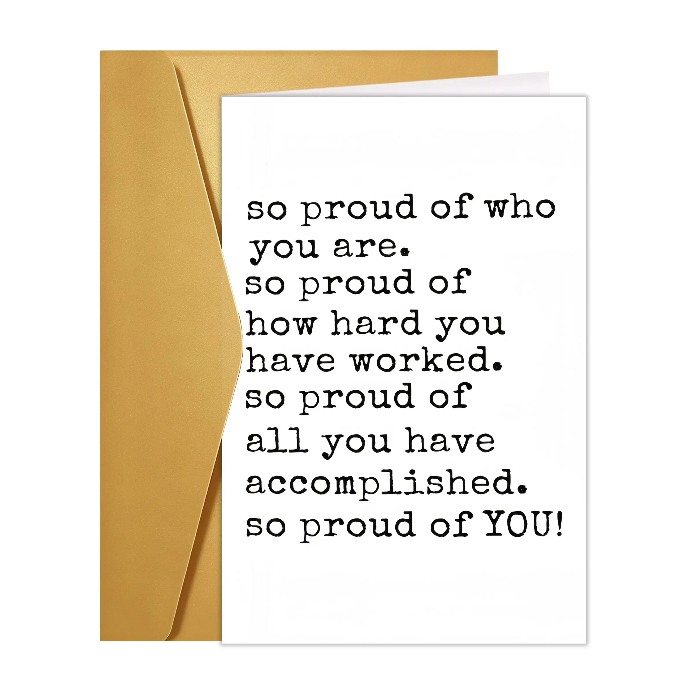 1pc Meaningful Encouragement Cards, Congratulatory Cards, Feeling Proud of You, Graduation, Achievements, Motivation, Inspirational Gifts for Friends, Family, And Students, Fun Encouragement Cards, Inspirational Greeting Card, Congratulations Card