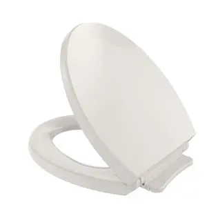SS113No.12 SoftClose Non Slamming, Slow Close Round Toilet Seat & Lid, Sedona Beige