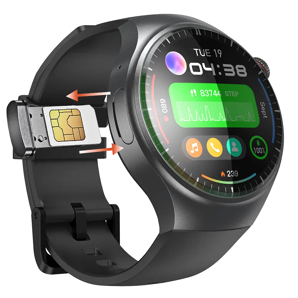 DM80 4G Android Smart Watch - Wireless Wearable Smartwatch with Fitness Tracker & Sports Tracking for Daily Use