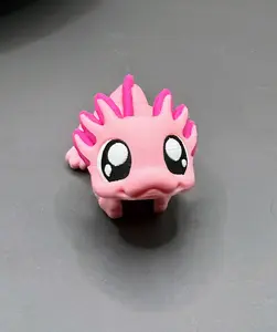 Axolotl - Flexi pink - Adorable 3D Printed Collectible Creature