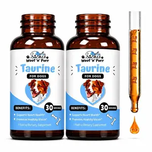 Taurine for Dogs – 2 Pack - Dog Taurine Supplement for Heart Health, Vision Support & Overall Wellness, 60 Servings