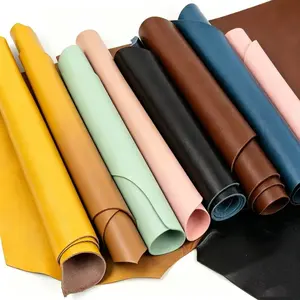 1LB Assorted Colors Leather Craft Supplies | Premium Selected Genuine Cowhide, Grained Leather | 0.8-1.8mm Thick | Durable DIY Material for Various Leathercraft Projects | Mixed Color, Size & Pattern