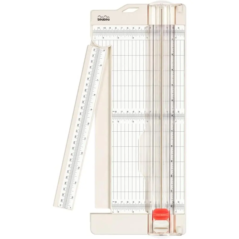 Swing-Out Arm Paper Trimmer & Scorer, 12" x 4.5" Base, Craft Trimmer, Trim & Score Board, Bira Craft
