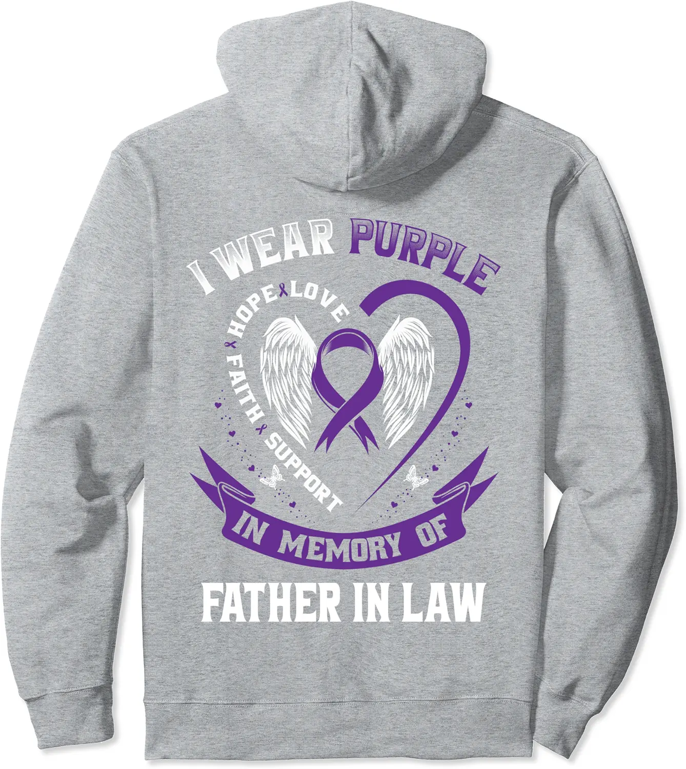 Purple In Memory Of Father In Law Epilepsy Awareness Graphic Pullover Hoodie - Michaelapa Shop 31B09KLT5ZSF