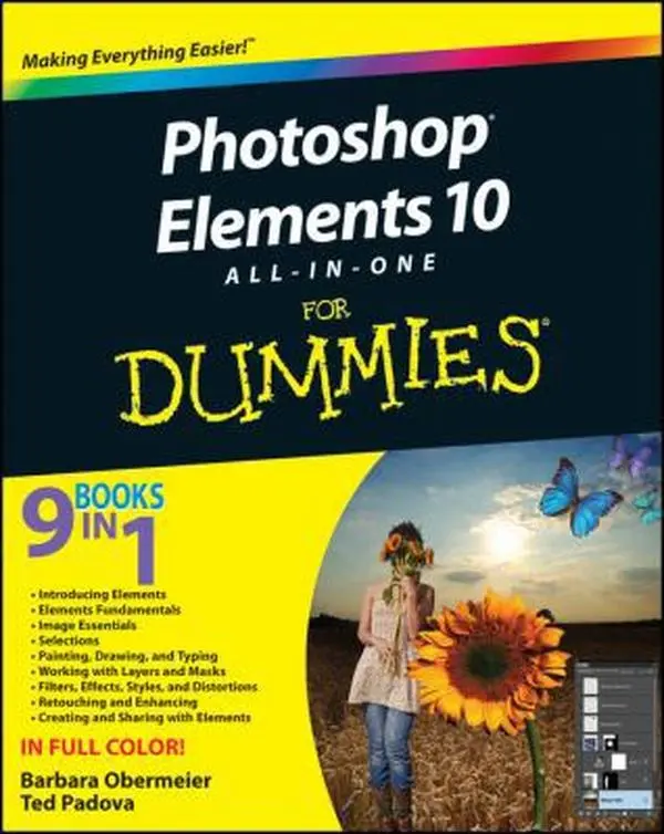 USED Book - Photoshop Elements 10 All-in-One For Dummies by Barbara Obermeier (Paperback) - english
