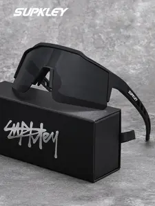 SUPKLEY Sport Style Sunglasses, Outdoor Sports Sunglasses, Large Frame Polarized Tac Lenses, Square PC Material, UV Protection, Fishing Hiking, All Seasons