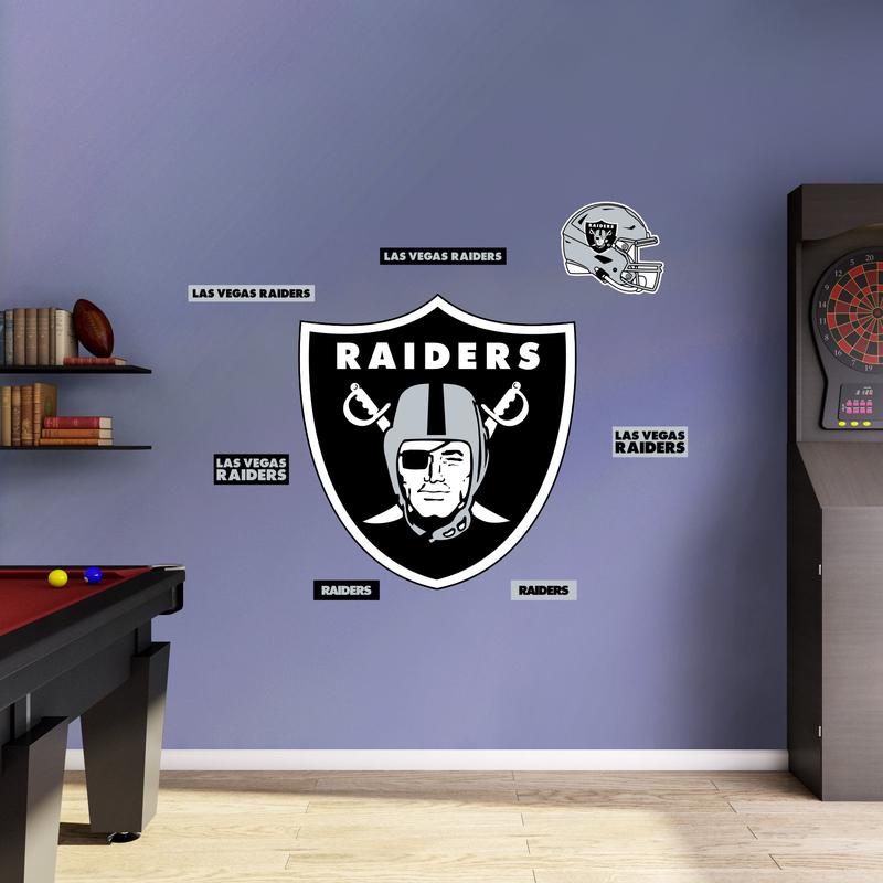 Las Vegas Raiders - RealBig Logo Collection - Official NFL - Reusable Vinyl Wall Decals