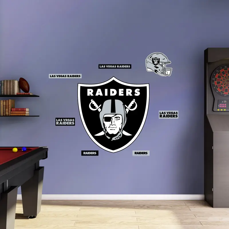 Las Vegas Raiders - RealBig Logo Collection - Official NFL - Reusable Vinyl Wall Decals