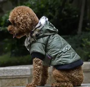 Your Dog's Best Winter Look Yet Fur Collar Dog Coat with Warm Fleece