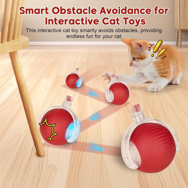Interactive Dog Cat Toy Ball, Upgraded Rechargable Smart Automatic Rolling Pet Ball with Tail, Fast Moving Toy for Bored Indoor Kitty Puppy Interactive Dog Cat Toy Ball, Upgraded Rechargable Smart Automatic Rolling Pet Ball with Tail, Fast Moving Toy for Bored Indoor Kitty Puppy
