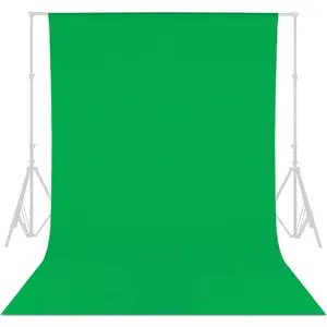 Green Screen Backdrop Background - 5x7FT Photography Backdrop Photo Background Screen for Video Recording Greenscreen Picture Photoshoot