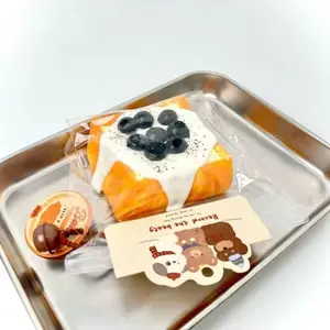 Ice Cream Toast Squeeze Toy, Soft Slow Bounce Sensory Toy, Ventilation Relaxation Tool, Stress Relieving Accessory, Stress Relief Model, Durable Unique Design, Adult Essential Gift