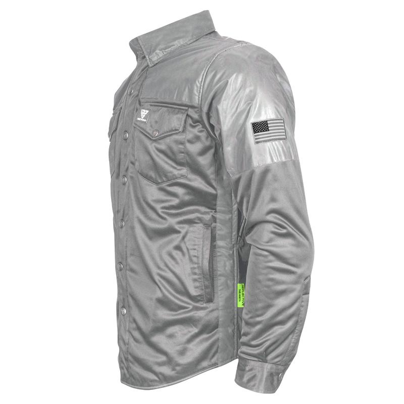 SALE Ultra Reflective Shirt "Twilight Titanium" - Gray with Pads