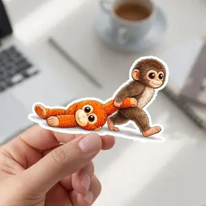 Baby Monkey Punch Sticker, Viral Monkey Punchi