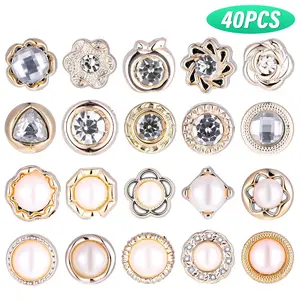 40Pcs Alloy Modesty Safety Pins, Invisible Cover Up Brooch Buttons for Low Cut Dress Blouse Prevent Accidental Exposure Clothing Decor