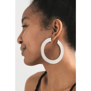 But With God...Large Stainless Steel Hoops