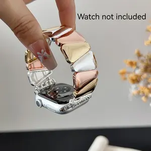 Fashionable Durable Geometric Sequin Women's Watch Band, Smartwatch Strap, Compatible with Apple Watch Sizes 38-49mm, Perfect for Parties and Daily Wear
