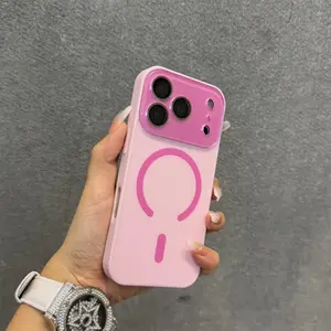 Matte Electroplating 17 ProMax Magsafe Magnetic Case For iPhone 17 16 15 14 13 Pro Max 17Air All Inclusive Lens Film Cover