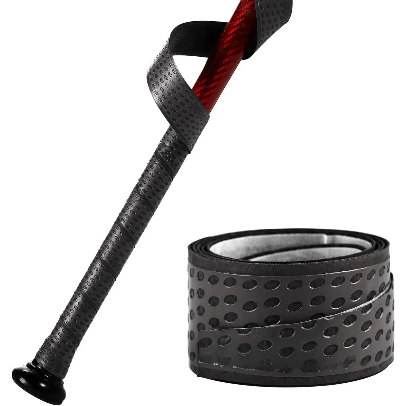 Designer Bat Grip Tape, 1.1mm Tacky Polymer Wrap for Youth Baseball, Softball, and Cricket - Offers Ultimate Feel and Bat Control, 1.1Mm Thickness, 28 Different Colors, Advanced Polymer Blends, Baseballs, Rubber, Soft Touch, Anti-Slip