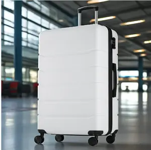 28 Inch Hardside Expandable Luggage with Spinner Wheels, Checked-Large Lightweight Expandable Rolling Luggage with TSA Lock, White