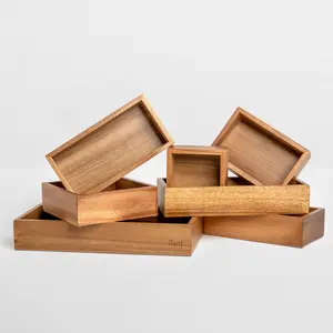 NEAT Method Acacia Drawer Organizers – Mix & Match, 7 Sizes