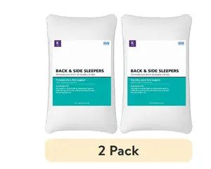 K Back & Side Sleepers Extra Firm Support King Size Pillow 2 Pack Orthopedic Memory Foam for Enhanced Comfort and Support