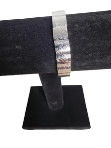 11x9mm Tile Iron Meteorite Bracelet