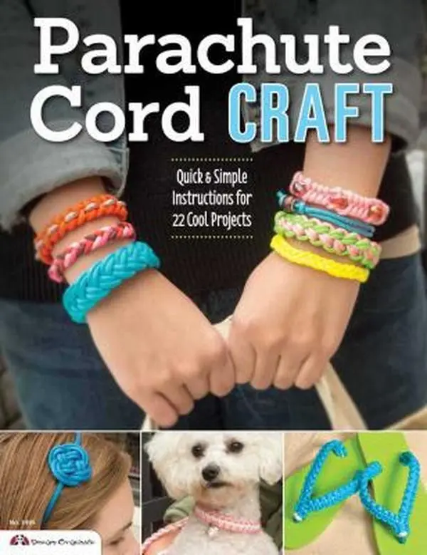 USED Book - Parachute Cord Craft: Quick & Simple Instructions for 22 Cool Projects by Pepperell Braiding Company (Paperback) - english