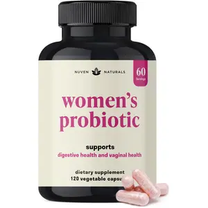 3-in-1 Womens Probiotic - 60 Servings - 12 Unique Strains, Prebiotics, D-Mannose, & Cranberry for Digestive Health, Vaginal Health & Immune Support