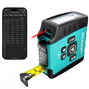 DT20 Laser Tape Measure with APP, 3-in-1 Digital Measuring Tape Rechargeable, 130FT Laser Distance Meter, 16FT Digital Tape Measure Waterproof, Area/Volume/Measuring/Pythagorean Mode