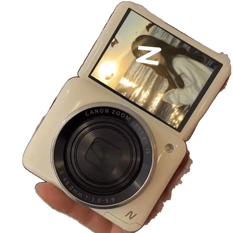 100MP High-Definition Dual-Lens Retro CCD Digital Camera - Vintage Compact Point & Shoot with Front and Rear Dual Cameras, HD Video, Selfie Function, Portable (Approx 16*10cm), White + 32g High-Speed Memory Card for Campus Students, Picture, Party, Approx