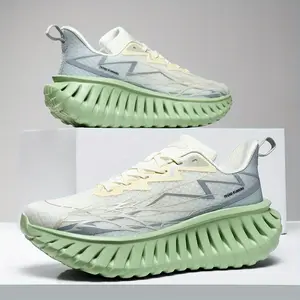 Men's Elite Hybrid Carbon Running Shoes |   Lightweight Breathable Low-Top Sneakers, Vortex Traction Non-Slip Rubber Sole, Cushioned Arch Support for Gym, Marathon & Casual Wear, Extra Wide Width
