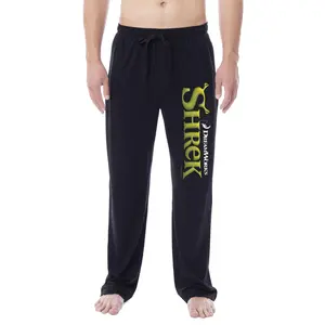 DreamWorks Shrek Men's Movie Film Title Logo Character Sleep Pajama Pants