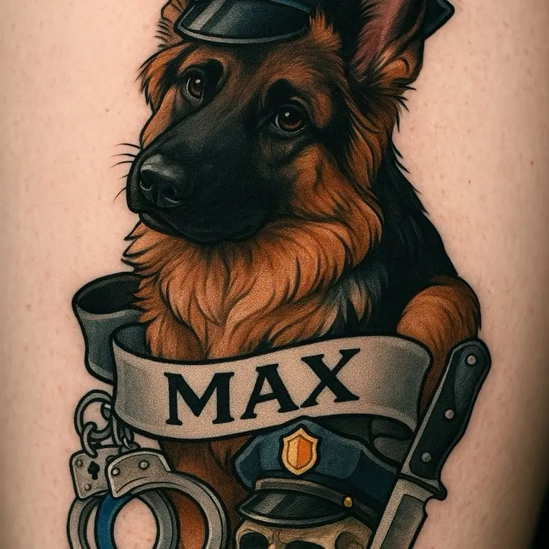 Custom Designed Tattoo Pet Memorial - Personalized