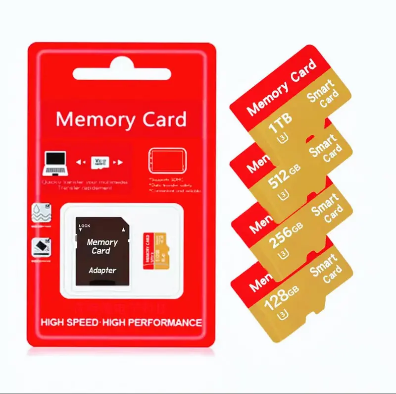 Memory Card 1TB High Speed High Performance Smart Card with Adapter for Effortless Storage of Photos on Smartphone & Camera