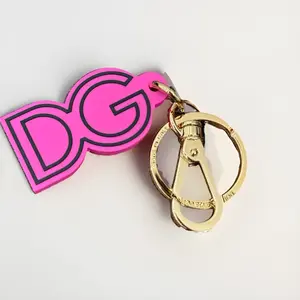 Pre-owned DOLCE & GABBANA As Seen On Screen As Seen On Screen SE1456 DG Icon Pink Key Ring