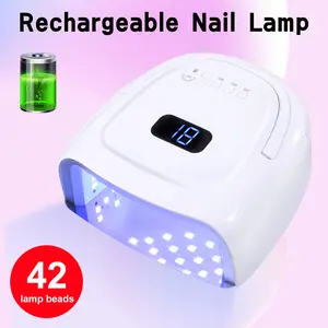 New Smart Charging Nail Lamp with 60W High Power and 33 UV LEDs, Fast-Drying Handheld Nail Dryer for Salon Use