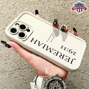 Minimalist Jeremiah 29 11 Bible Verse Pattern Case for iPhone 17 16 15 14 Pro Max 13 12 11 XR XS Plus Air Slim Shockproof Anti Drop Protective Durable TPU Cover