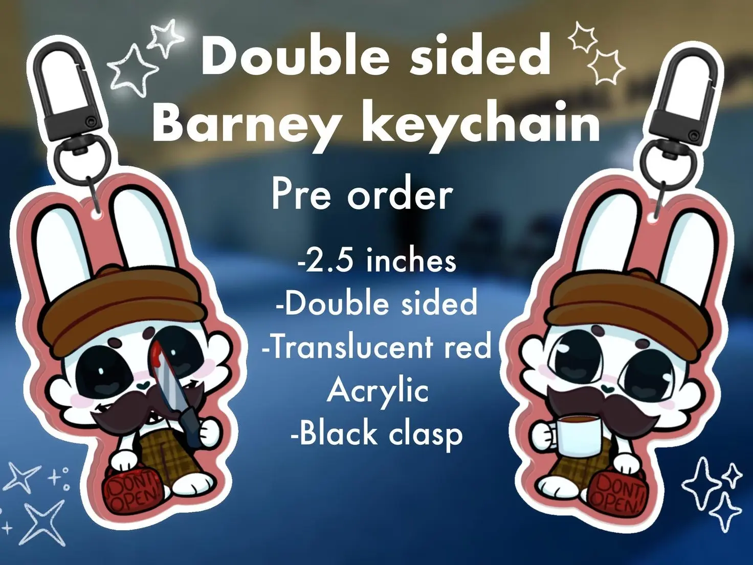 Barney Animal Hospital Double Sided Keychain , Great For Daily Use Or As Thoughtful Little Gifts For Your Friends And Yourself