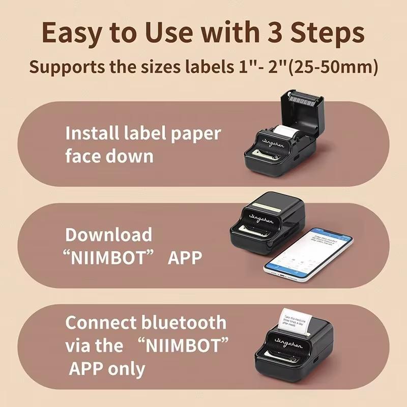 Niimbot B21 Mini Portable Thermal Printer Self-Adhesive Label Printer Portable Inkless NiiMbot