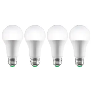 VEVOR Smart Light Bulbs, TikTokShopBlackFriday, 4-Pack, 9W Multicolor LED Bulbs, 800 Lumens with Smart Control Compatibility for Vera, Google Assistant, Amazon Alexa, iOS, Android, RGB Color Changing
