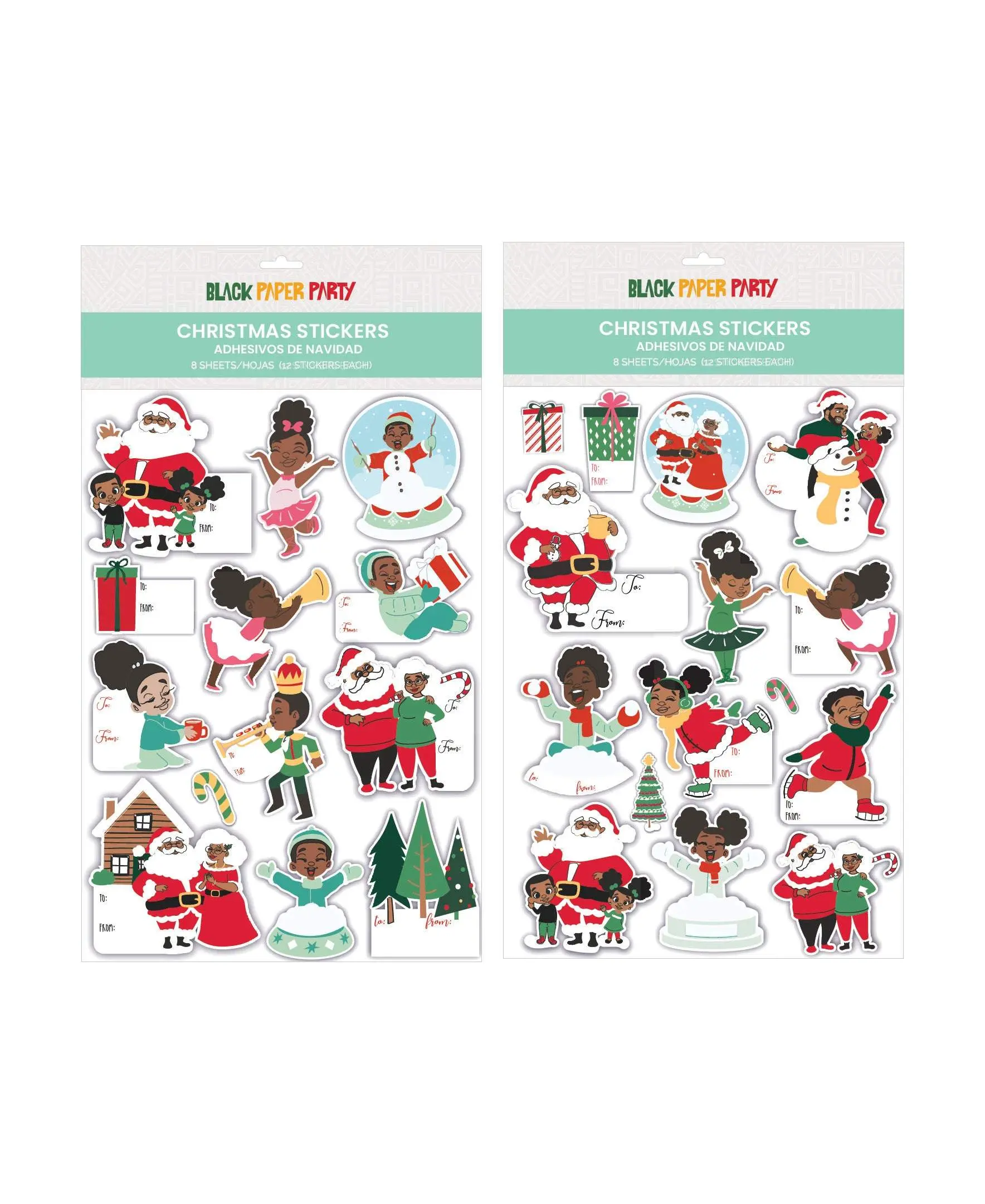 8 Sheet Holiday Gift Tags & Stickers