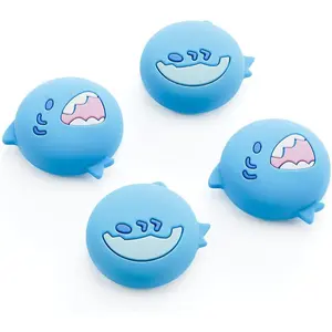 P-PDT012    Switch 2 Silicone Thumb Grip Caps, Joystick Anti-Slip Cover Caps Compatible with Switch 2025,4pcs - Cute Shark