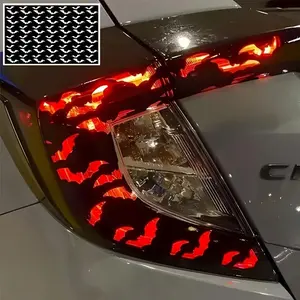 Creative Ghost Bat Pattern Car Tail Light Decal, Cute Self-adhesive Brake Light Decal, Waterproof Durable Car Decals for Car Truck SUV, Sticker for Cars