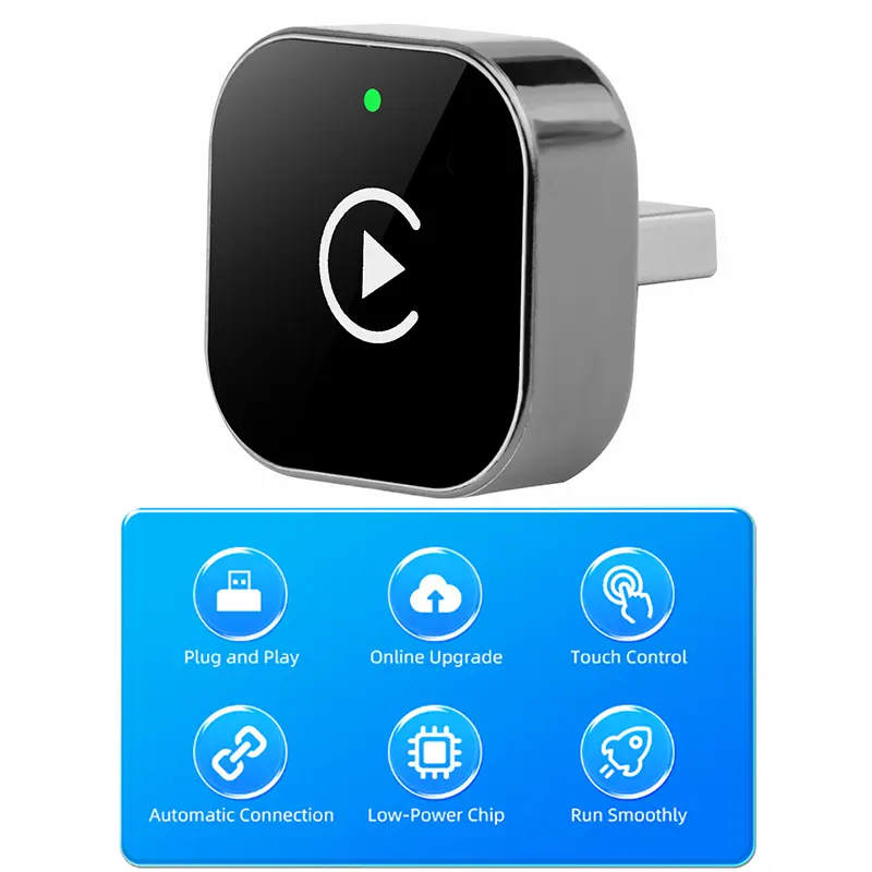 2026 Wireless CarPlay Adapter – Just plug in and go!No wires, no lag, hands-free calls.Works with iPhone & Android.Your car just got smarter