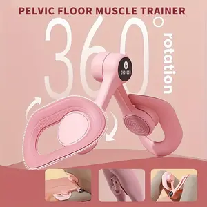 1 Thigh Fitness Machine - Perineal Muscle Tightening Trainer, Female Adductor Muscle Trainer, Home Fitness Equipment, Reinforced PP Material, Pink