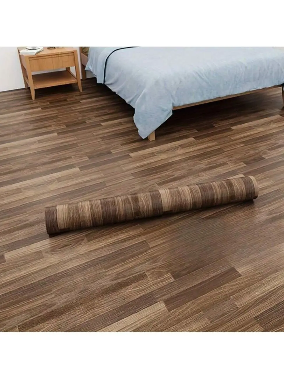 🛠️ Brown Vinyl Floor Stickers, Self Adhesive Waterproof Non Slip Tiles For Easy DIY Flooring, Kitchen, Bathroom And Home Makeover.