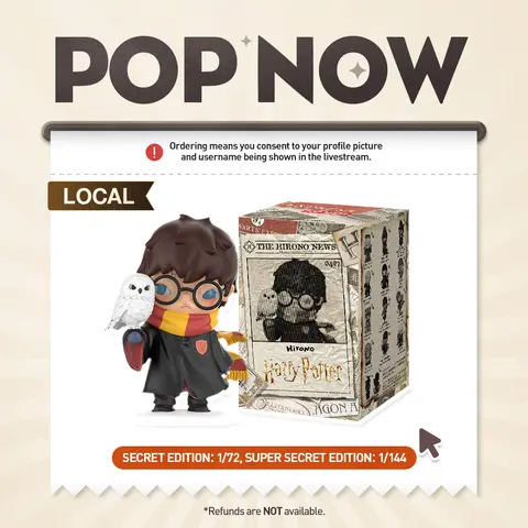 [POP NOW] POP MART Hirono × Harry Potter Series Figures Blind Box【Ship by Oct 23rd】