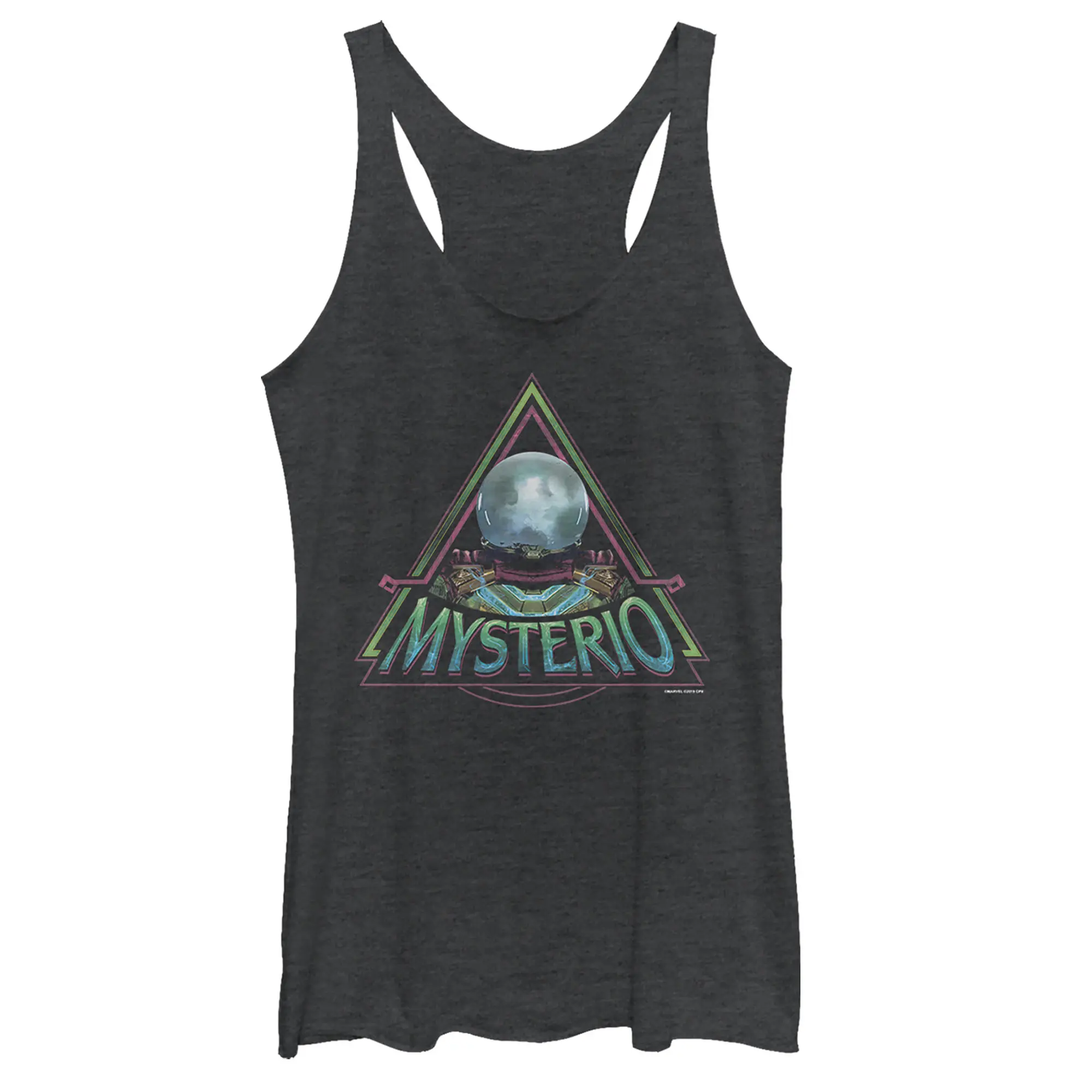 Women's Marvel Spider-Man: Far From Home Mysterio Crystal Racerback Tank Top